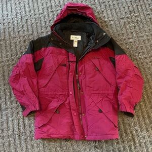 Vintage L.L. Bean 90’s Pink and Black Jacket